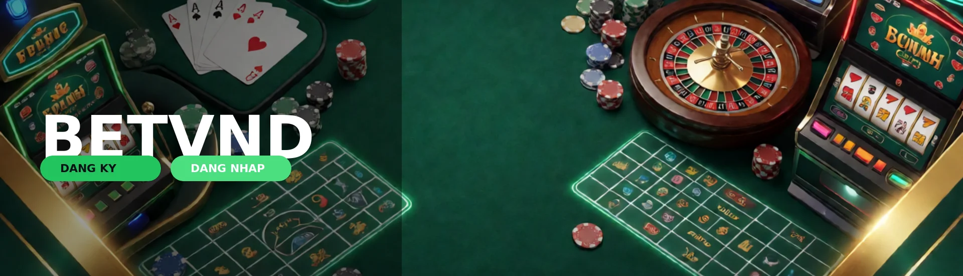 Giao diện trang chủ BETVND với banner khuyến mãi cá cược thể thao và casino trực tuyến